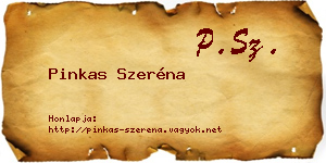 Pinkas Szeréna névjegykártya